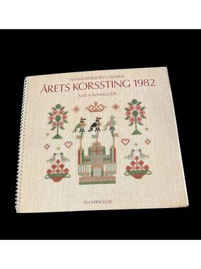 1982 Haandarbejdets Fremme Ida Winckler Calendar Book Cross Stitch